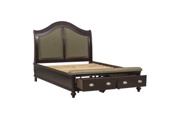 2615DC Bedroom Marston Collection Queen Sleigh Platform Bed