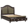 HE-2615DC-1  Queen Sleigh Platform Bed
