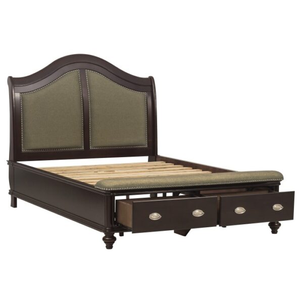 HE-2615DC-1  Queen Sleigh Platform Bed