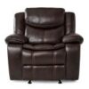 8230BRW Seating-Bastrop Collection 2pc Set: Sofa, Love