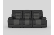 9388GRY Seating-Fabian Collection 2pc Set: Sofa, Love