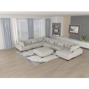 9555BEG*63CR2ACOT 6-Piece Modular Sectional wi...