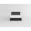 HE-1718GY-1  Queen Platform Bed with Footboard Storage
