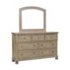 2259GY Bedroom Bethel Collection 4PC SET: 1QB,1NS,1DR,1MR