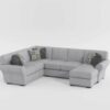 9679GY Seating-Kieran Collection 2-Piece Reversible Sectional