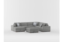 9624TP Seating-Raife Collection 4-Piece Sectional with Left ...