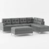 8378GRY Seating-Barrington Collection 2-Piece Sectional with Right...