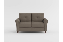 9348GRY Seating-Dunleith Collection 2pc Set: Sofa, Love