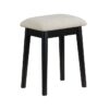 4565BK Vanity Dresser with Mirror and Stool