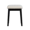 4565BK Vanity Dresser with Mirror and Stool