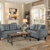 8202GRY Seating-Sinclair Collection 2pc Set: Sofa, Love