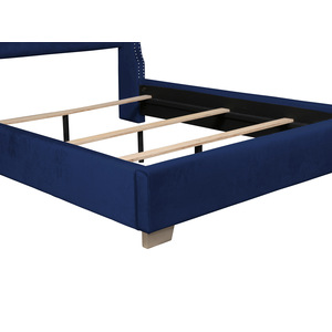 UPHL VELVET EK BED, BLUE
