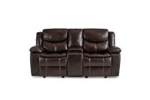 8230BRW Seating-Bastrop Collection 2pc Set: Sofa, Love