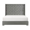 UPHL PU QUEEN BED, SILVER
