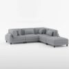 9688GY Seating-Robstown Collection 6-Piece Modular Sectional wi...