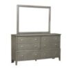 1730GY Bedroom Cotterill Collection 4pc Set (QB+NS+DR+MR)