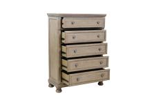 2259GY Bedroom Bethel Collection 4PC SET: 1QB,1NS,1DR,1MR