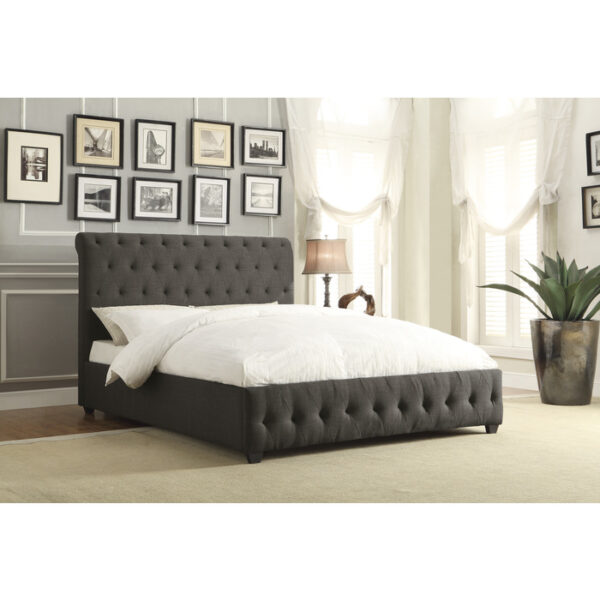 HE-5789N-1  Queen Sleigh Bed