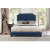 KING BED W/BLUE FABRIC,3A