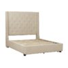 HE-5877BE-1DW  Queen Platform Bed with Storage Footboard