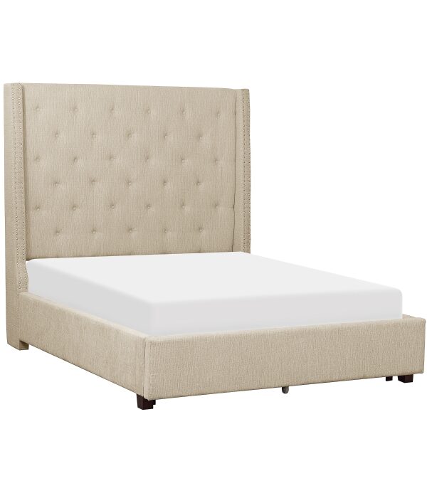 HE-5877BE-1  Queen Platform Bed