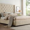 5877BE-DW Bedroom Fairborn Collection Queen Platform Bed with Stor...
