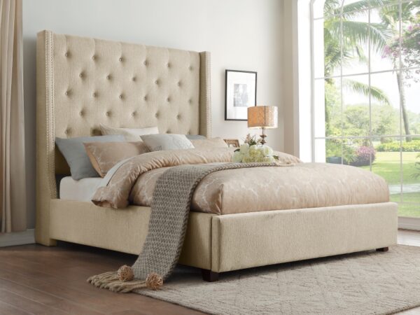 5877BE-DW Bedroom Fairborn Collection Queen Platform Bed with Stor...