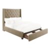 5877BR-DW Bedroom Fairborn Collection Queen Platform Bed with Stor...