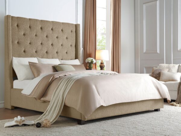 5877BR-DW Bedroom Fairborn Collection Queen Platform Bed with Stor...