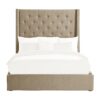 HE-5877BR-1DW  Queen Platform Bed with Storage Footboard