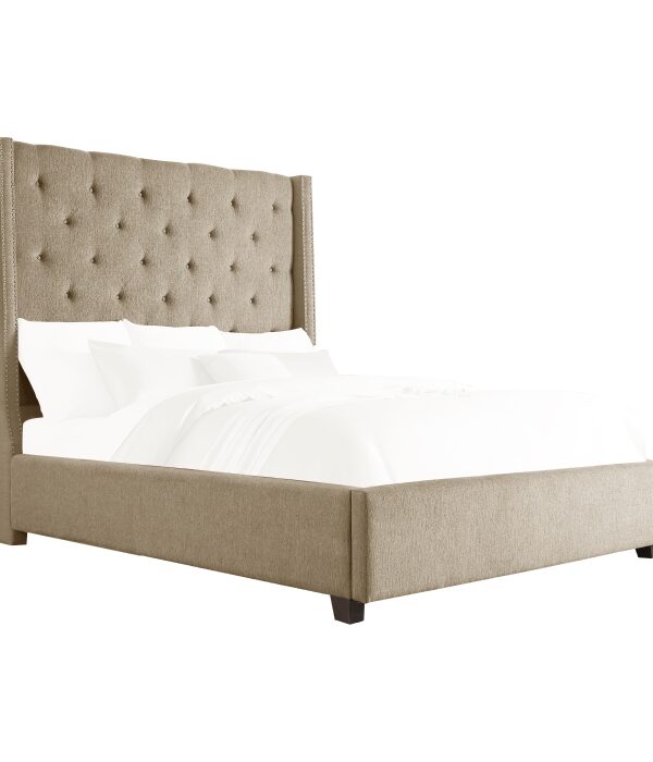 HE-5877BR-1  Queen Platform Bed