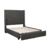 5877GY-DW Bedroom Fairborn Collection Queen Platform Bed with Stor...