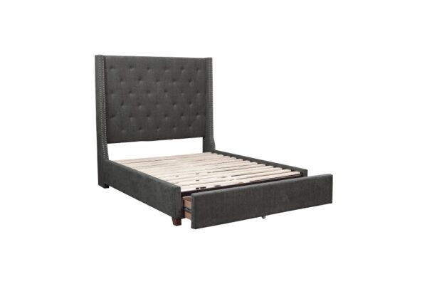 5877GY-DW Bedroom Fairborn Collection Queen Platform Bed with Stor...