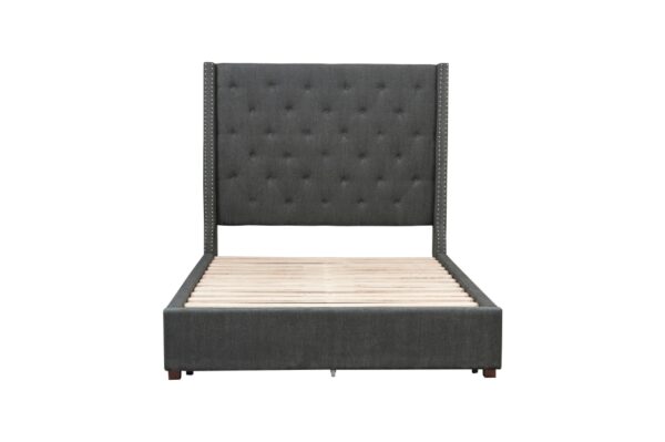 5877GY-DW Bedroom Fairborn Collection Queen Platform Bed with Stor...