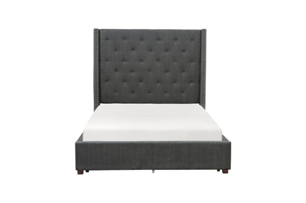 5877GY Bedroom Fairborn Collection Queen Platform Bed
