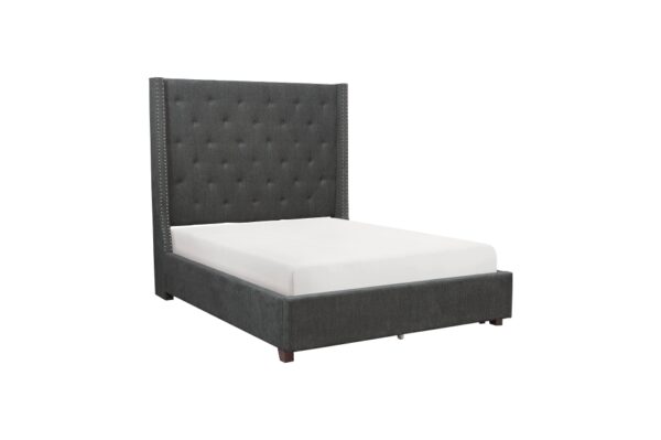 5877GY-DW Bedroom Fairborn Collection Queen Platform Bed with Stor...