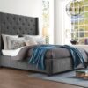 5877GY-DW Bedroom Fairborn Collection Queen Platform Bed with Stor...