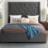 5877GY Bedroom Fairborn Collection Queen Platform Bed