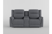 9646GY Seating-Dean Collection 2pc Set: Sofa, Love