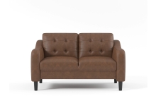 9489GRY Seating-Mallory Collection 2pc Set: Sofa, Love