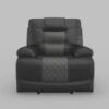 9388GRY Seating-Fabian Collection 2pc Set: Sofa, Love
