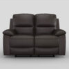 9368BRW Seating-Dawson Collection 2pc Set: Sofa, Love