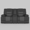 9388GRY Seating-Fabian Collection 2pc Set: Sofa, Love
