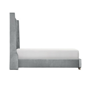 UPHL VELVET EK BED, GRAY