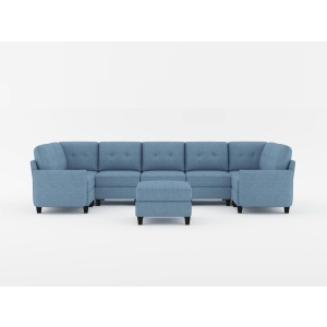 9557BUE*7SCOT 7-Piece Sectional with Stora...