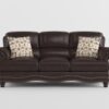 9268BRW Seating-Milford Collection 2pc Set: Sofa, Love