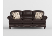 9268BRW Seating-Milford Collection 2pc Set: Sofa, Love