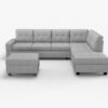 9507GRY Seating-Maston Collection 2-Piece Reversible Sectional...