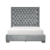 UPHL VELVET EK BED, GRAY