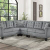 8202GRY-SC Seating-Sinclair Collection 2-Piece Reversible Sectional